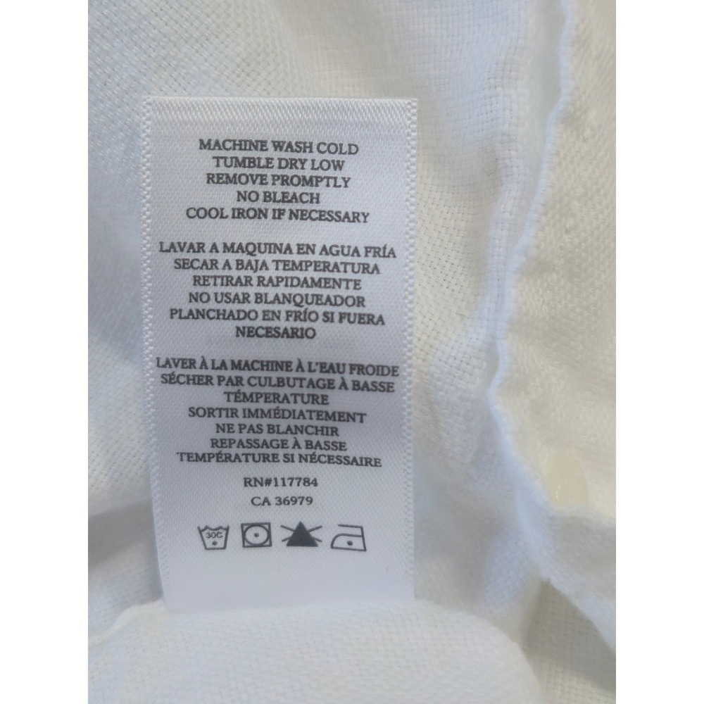 Rails Wyatt White100% Cotton Button Down Shirt Mens XXL Long Sleeve Pocket - Picture 12 of 12